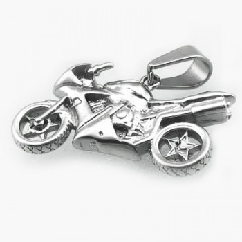 Přívěsek motorka z chirurgické oceli (KPR042)