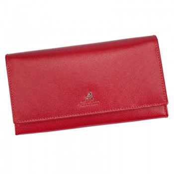 Dámská červená kožená peněženka (GDP243)