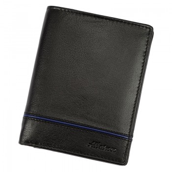 Černá kožená pánská peněženka (GPPN281)