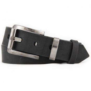 Černý kožený hladký opasek (GP157)