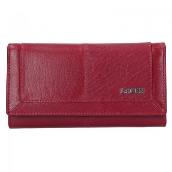 Kožená dlouhá dámská peněženka červená (GDPN261)