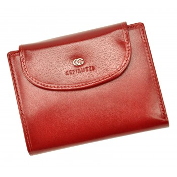 Červená kožená dámská peněženka (GDP327)