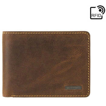 Tenká kožená peněženka na bankovky a karty - Visconti (GPPN383)