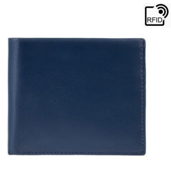 Modrá tenká pánská kožená peněženka - Visconti (GPPN308)