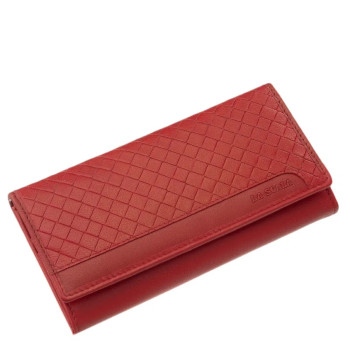 Červená dámská kožená peněženka (GDPN354)