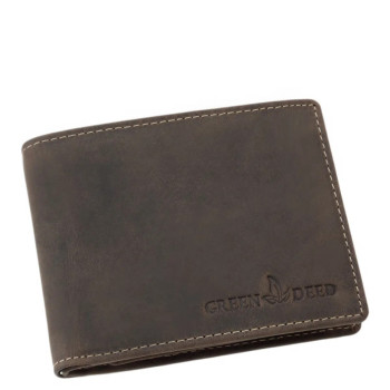 Tmavě hnědá pánská kožená peněženka (GPPN406)
