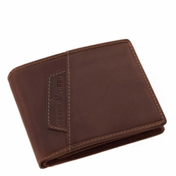 Hnědá pánská kožená peněženka (GPPN410)