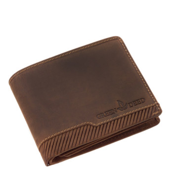 Hnědá pánská kožená peněženka (GPPN418)