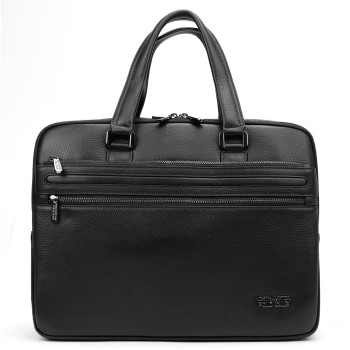 Černá pánská kožená bussines taška pro notebook (GT211)
