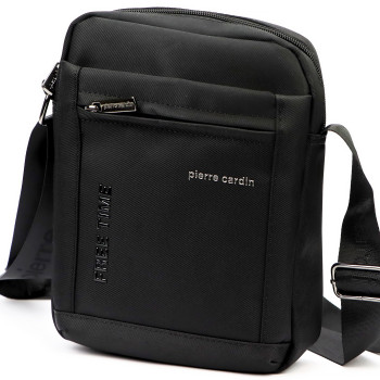 Značková pánská taška přes rameno Pierre Cardin černá (TP117211)