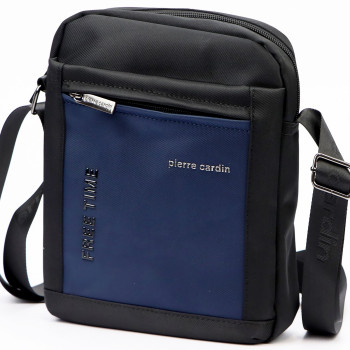 Značková pánská taška přes rameno Pierre Cardin modro černá (TP117212)