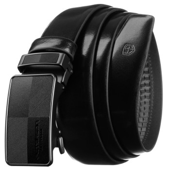 Značkový pánský automatický pásek s šachovnicovým dekorem (GP194)