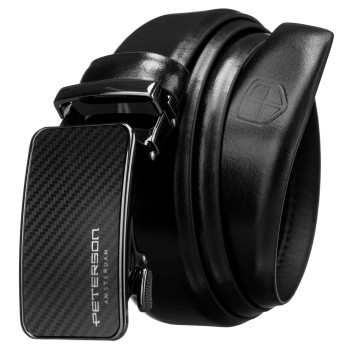 Značkový pánský automatický pásek s karbonovým dekorem (GP187)