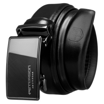 Značkový černý pánský automatický pásek (GP196)