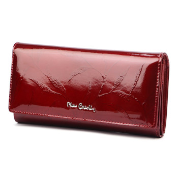 Značková kožená dámská peněženka Pierre Cardin červená (GDPN413)