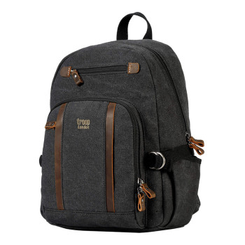 Značkový středně velký městský batoh černý (GTB828)