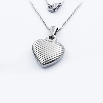 Přívěsek srdíčko z chirurgické oceli + řetízek (KPR103)
