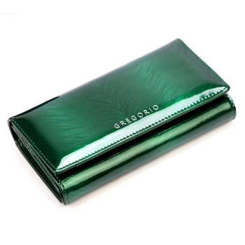 Značková kožená dámská peněženka zelená (GDPN426)