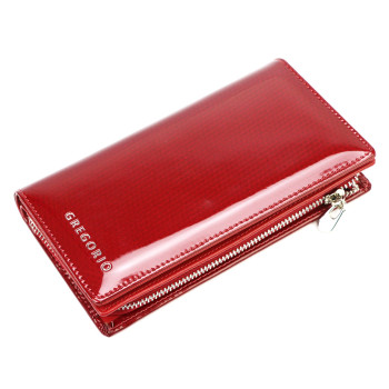 Značková červená dámská kožená peněženka (GDPN430)