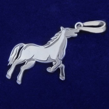 Přívěsek kůň - stříbrný (KPRS072)