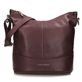 Italská kožená crossbody kabelka Rita - bordó GK129