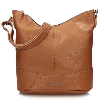 Italská kožená crossbody kabelka Rita - camel hnědá GK130