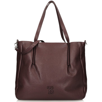 Kožená shopper kabelka bordó - Vera Toscanio GK108