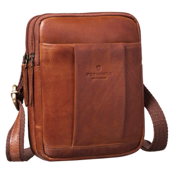 Malá pánská kožená crossbody taška GT246
