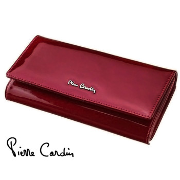 Značková kožená dámská peněženka Pierre Cardin červená (GDPN434)